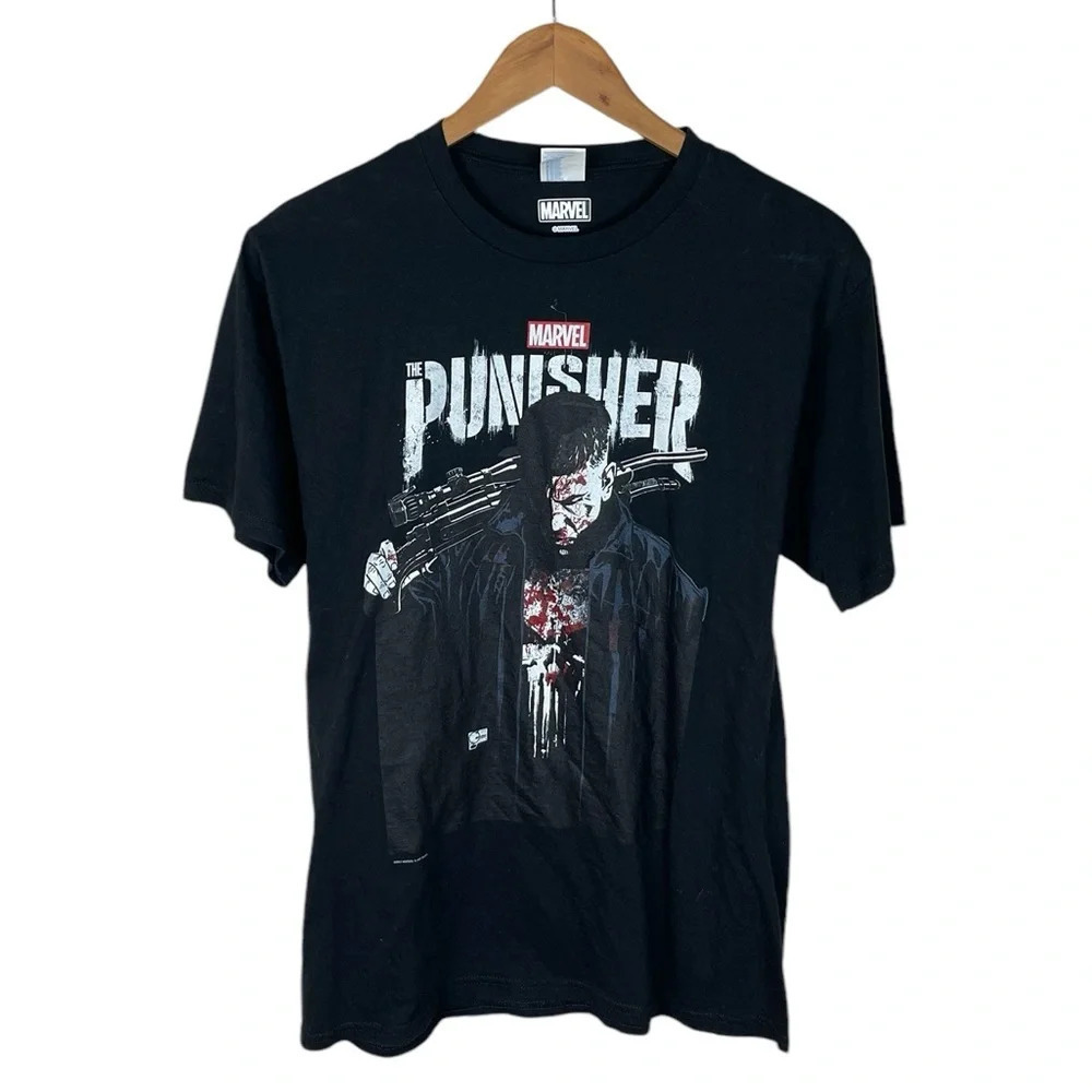 TS1033 Men’s Marvel Comics Movie The Punisher Graphic T Shirt M